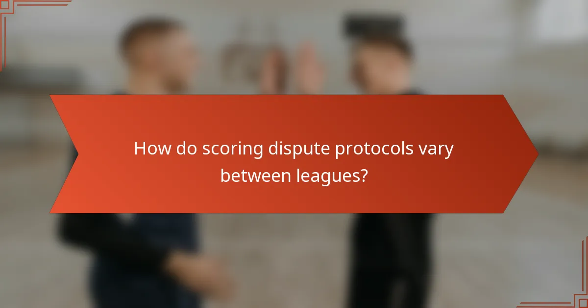 Kako se protokoli za sporove oko bodovanja razlikuju između liga?