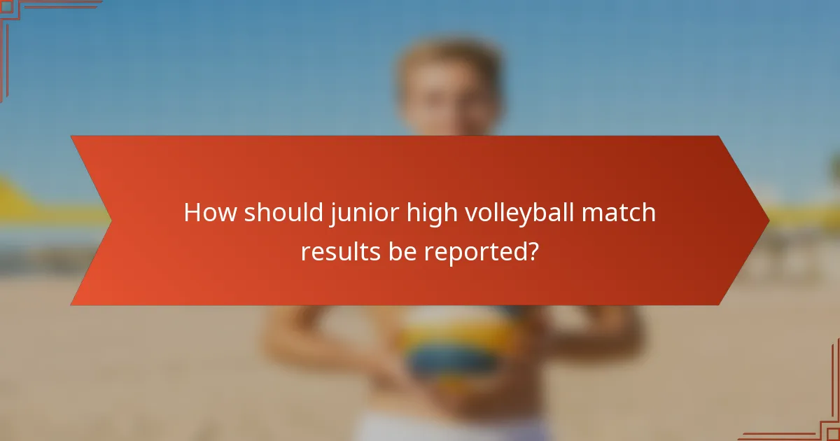 Kako bi se trebali izvještavati rezultati odbojkaških utakmica u osnovnoj školi?